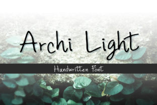 Archi Light: A Script Handwritten Font for Creative Product Design