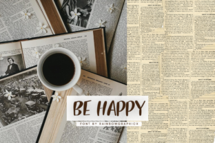 Be Happy: A Script Handwritten Font for Editorial Positivity