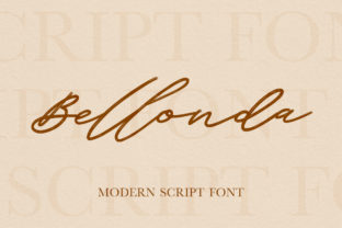 Bellonda: A Modern Script Font for Creative Design