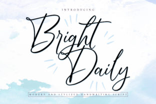 Bright Daily: A Script Font for Editorial Elegance