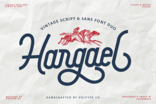 Enhance Your Brand with Hargael Duo: A Script Handwritten Font for Professional Design