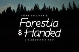 Forestia Handed: A Script Font for Nature-Inspired Creativity