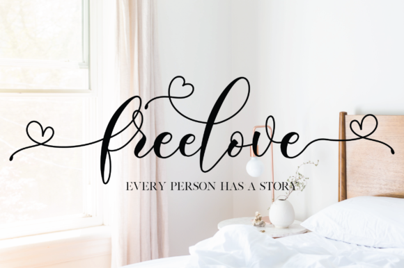 Freelove: A Script Font for Creative Campaigns
