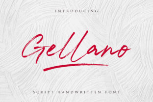 Gellano: A Script Handwritten Font for Creative Branding
