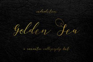 Golden Sea: A Script Font for Crafters and Designers