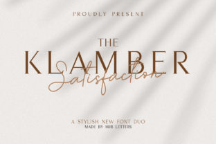 Klamber Satisfaction: A Script Font for Creative Campaigns