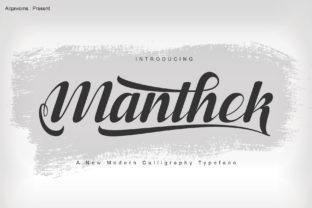 Manthek: A Script Handwritten Font for Editorial Design and Branding