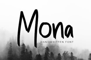 Mona: A Handwritten Font for Editorial Design and Branding