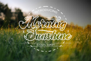 Morning Sunshine: A Bold Script Font for Editorial Design