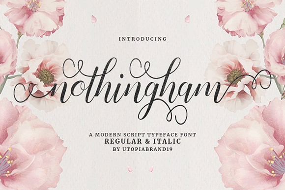 Nothingham Script: A Font That Elevates Your Brand with Class and Elegance