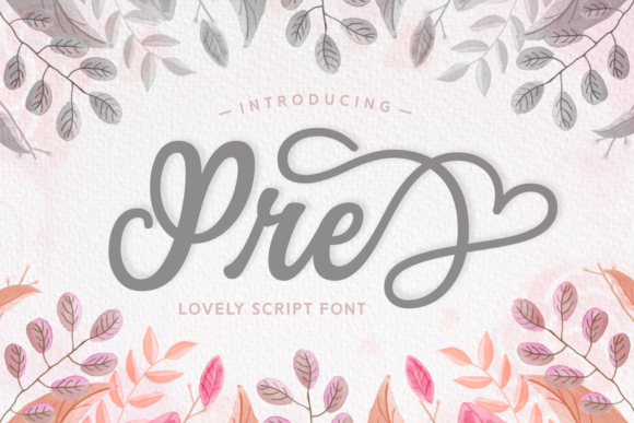 Pre: A Script Font for Editorial Elegance and Brand Identity