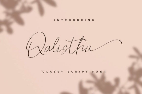 Qalistha: The Elegant Script Font That Elevates Your Brand