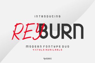 Reyburn: A Modern Sans Serif Font for Creative Crafters and Product Makers