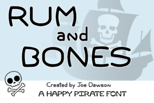 Rum and Bones: A Pirate-Inspired Sans Serif Font for Bold Campaigns
