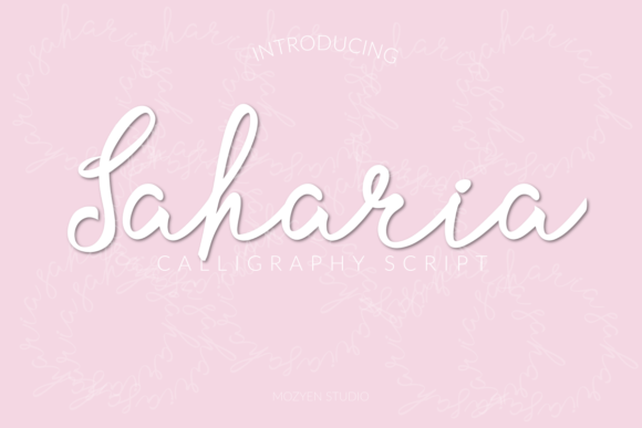 Saharia: A Script Handwritten Font for Editorial Design