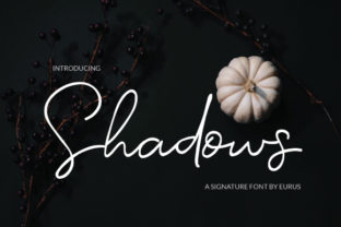 Shadows: A Script Font for Elegant Editorial Design