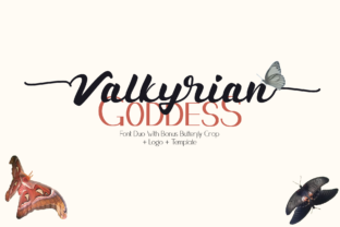 Valkyrian Goddess Duo for Handmade Labels and Creative Branding