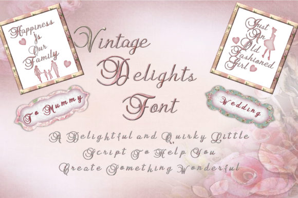 Vintage Delights: A Script Handwritten Font for Creative Crafters