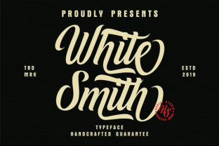 White Smith: A Script Font That Breathes Life Into Your Handmade Creations