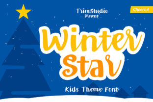 Winter Star: A Handwritten Font for Winter-Themed Branding and Design